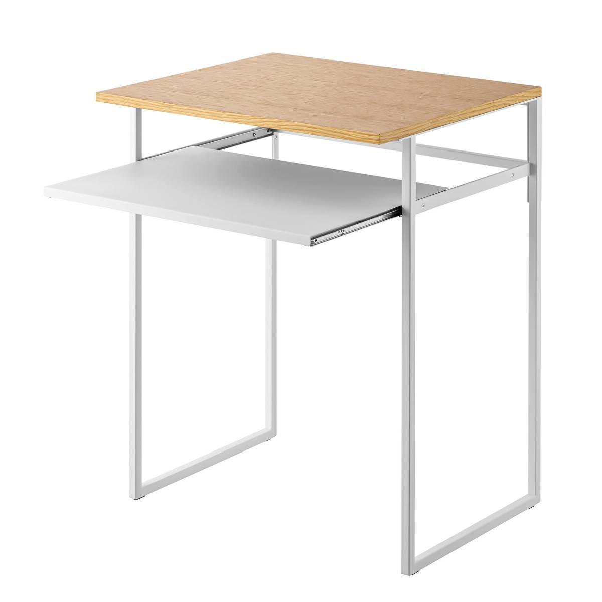 BEISTELLTISCH Tower weiß 45/53/68 cm - Weiß, Metall (45/53/66cm) - Yamazaki