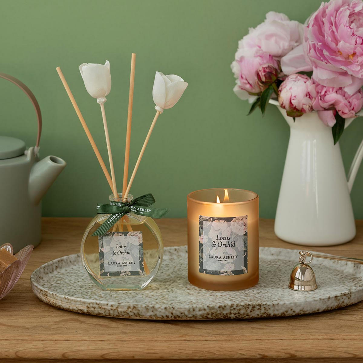 DUFTKERZEN Laura Ashley - Orange, Naturmaterialien/Glas (10cm)