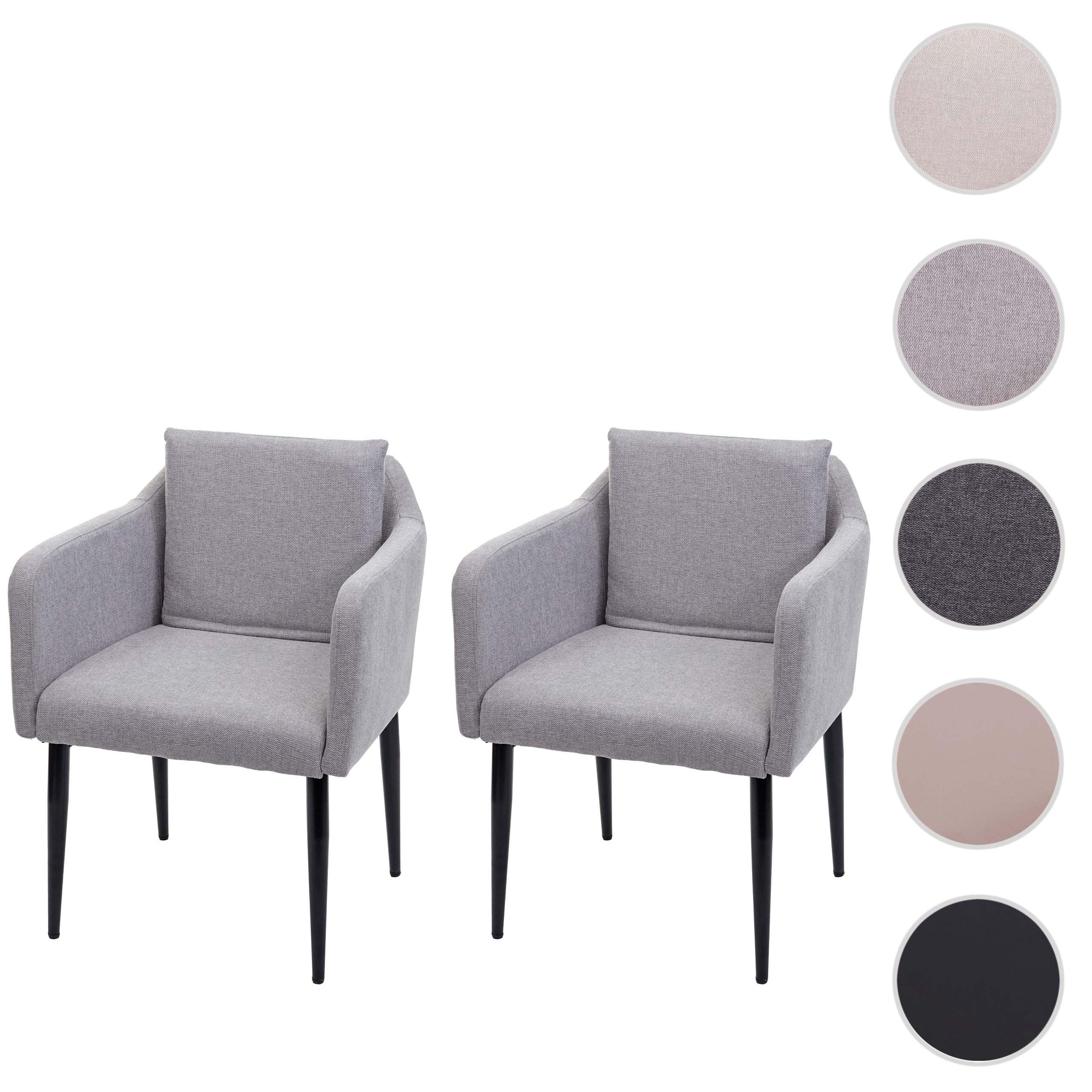 ESSZIMMERSTUHL Hellgrau 2er-Set - Hellgrau, Textil (60/86/65cm) - MCW