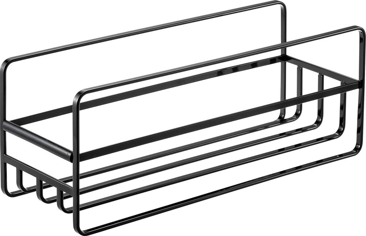 TASSEN- UND GLAS-ORGANIZER Tower 5644 schwarz 12x33,2x11 cm - Schwarz, Metall (11/12/33.2cm) - Yamazaki