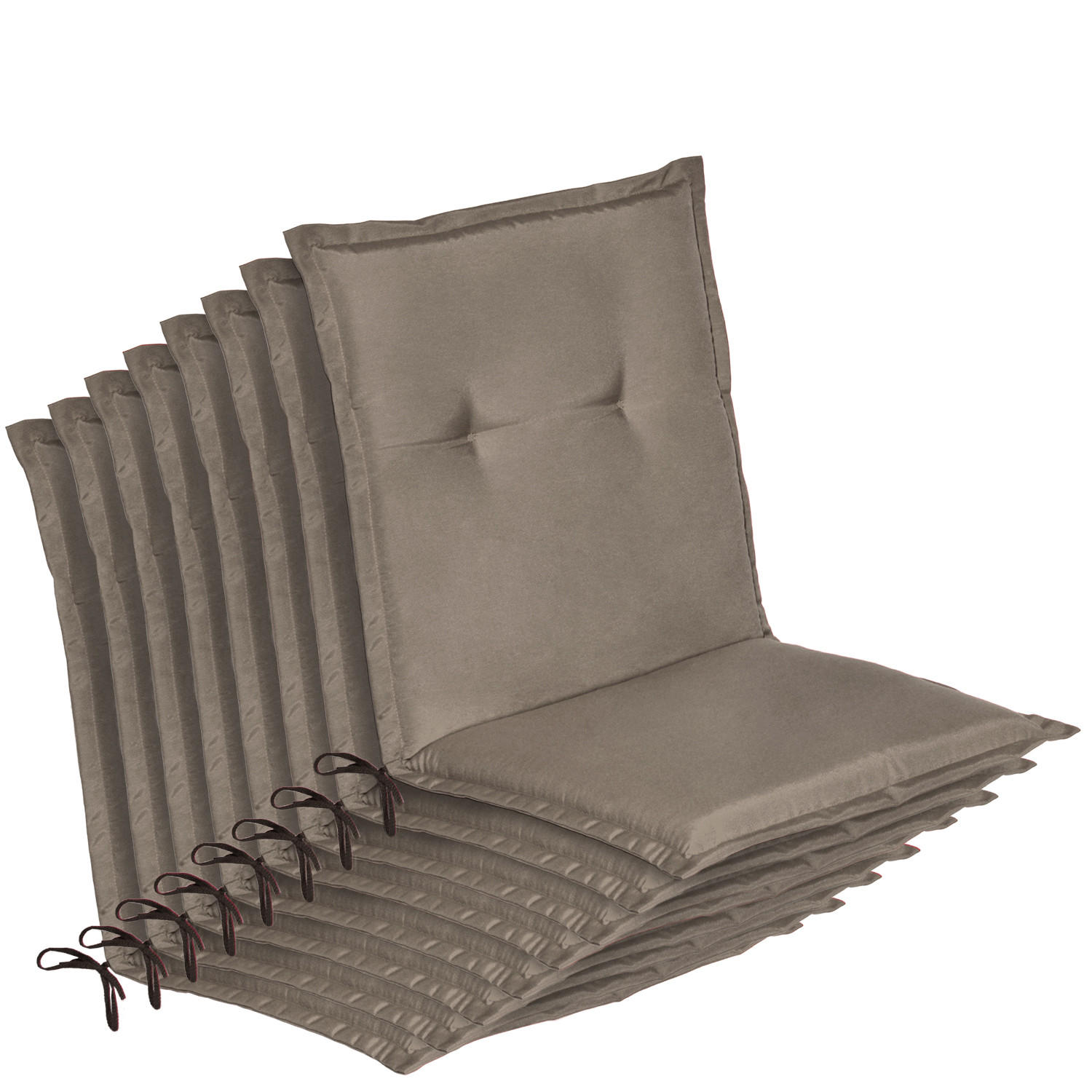 NIEDERLEHNER Loft NL 100x50x6cm Taupe (8tlg) - Taupe, Textil (50/100cm) - Beautissu 