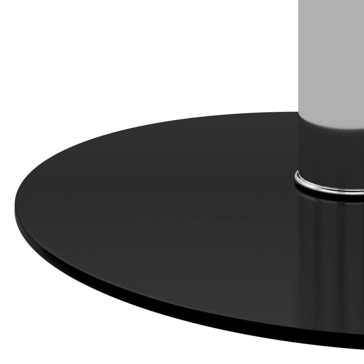 COUCHTISCH Schwarz 40 cm Hartglas - Schwarz, Glas (40/40/50cm) - furnicato