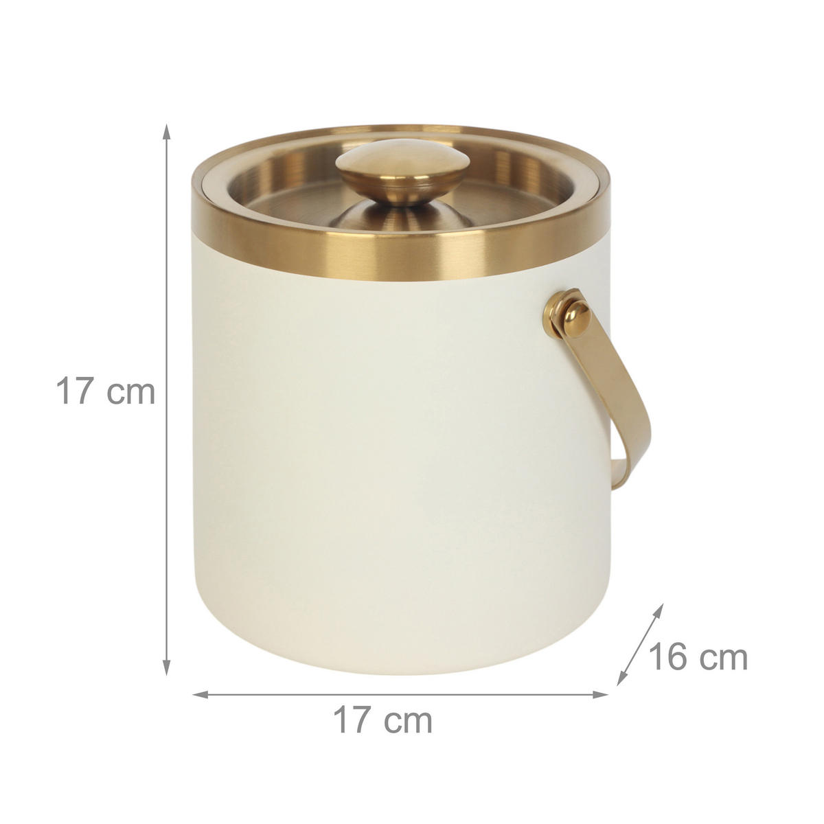 EISWÜRFELBEHÄLTER - Weiß, Kunststoff/Metall (15/17cm) - Relaxdays