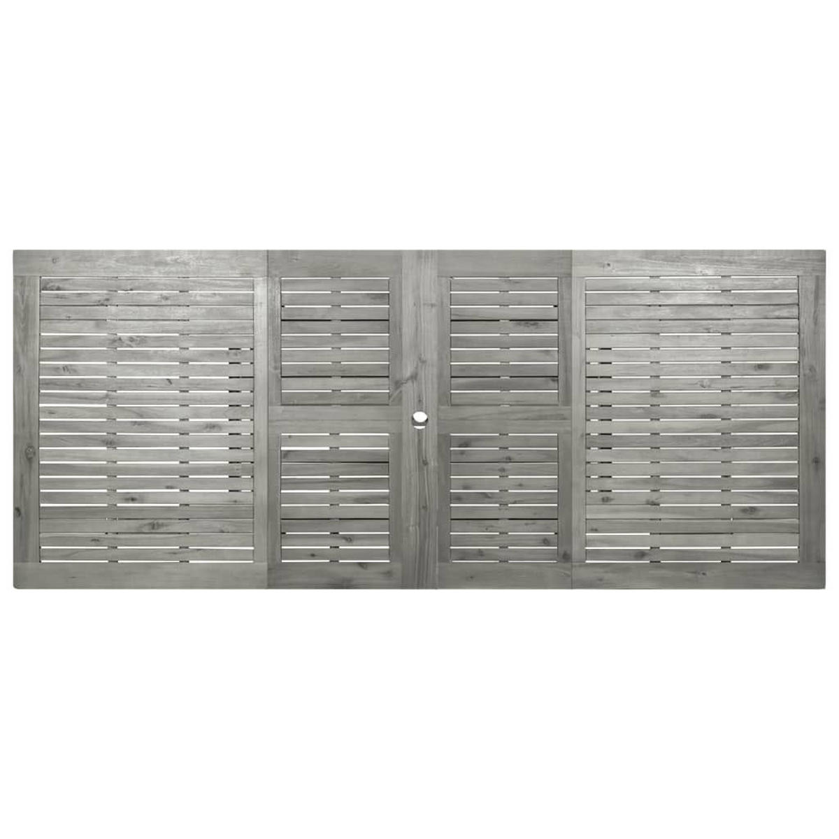 GARTENTISCH Vego Grau 160-240x100x75 cm Akazie Eckig - Grau, Holz (240/100/75cm) - DELUKE
