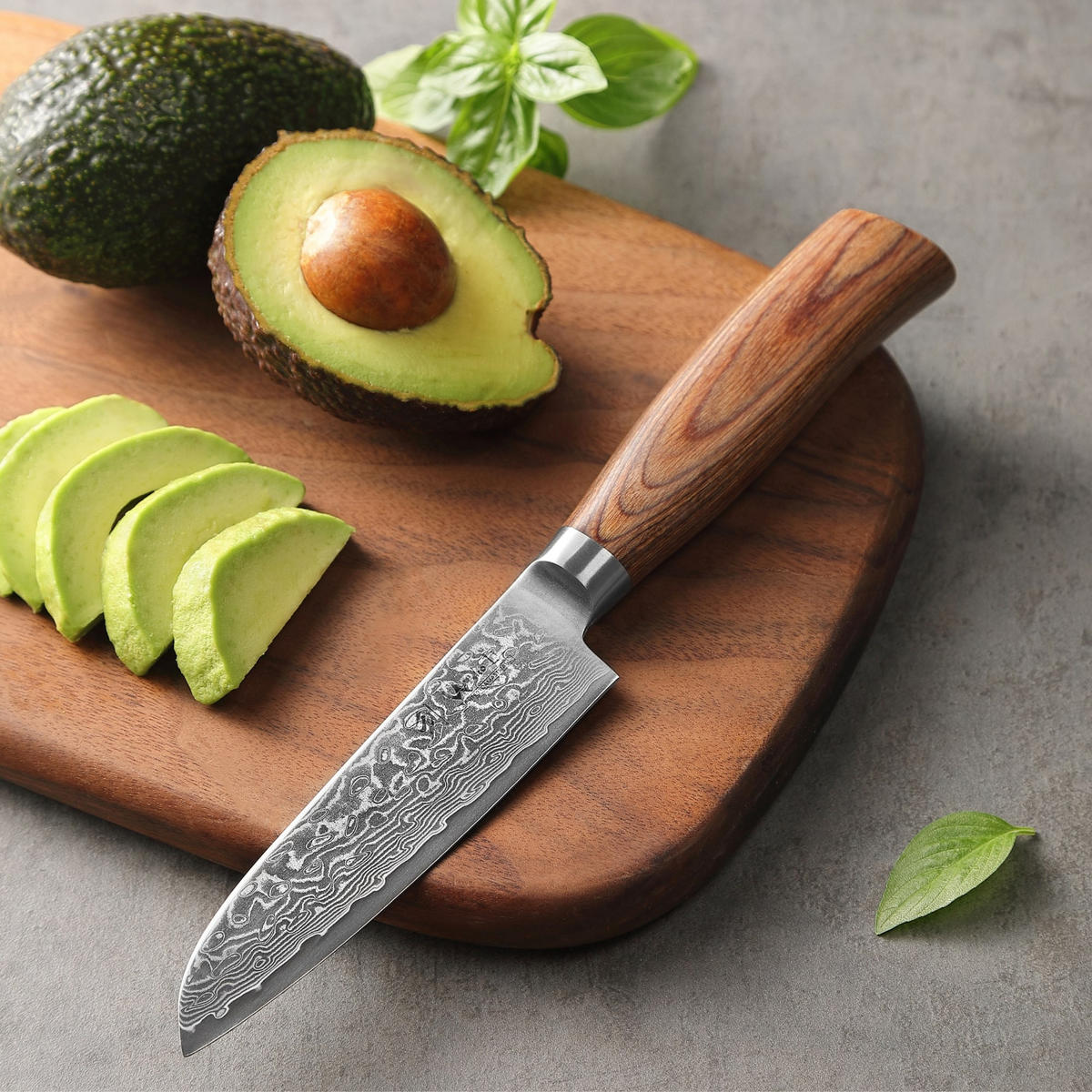 SANTOKUMESSER 11 cm - Braun, Holz/Metall (23cm) - Wakoli