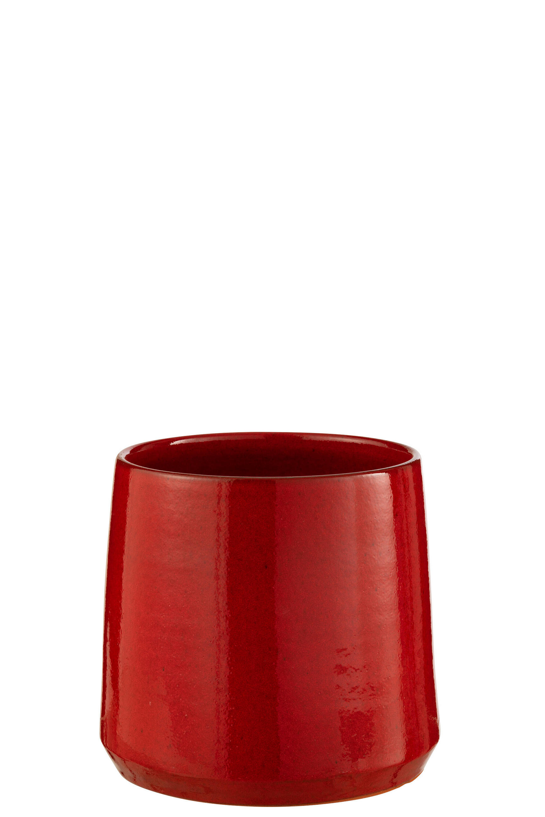 BLUMENTOPF RUND - Töpferei - Rot - M - Ø 24 cm - Rot, Keramik (24/22cm) - J-Line