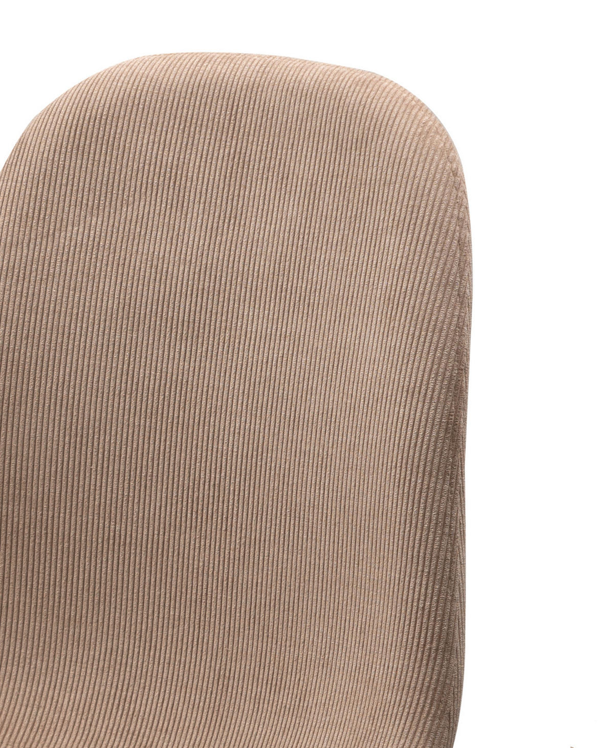 STUHL 4er-Set braun Cord, Esszimmerstuhl mit 4-Fuß-Gestell - Schwarz/Braun, Textil/Metall (50/83/43cm) - Furn.Design