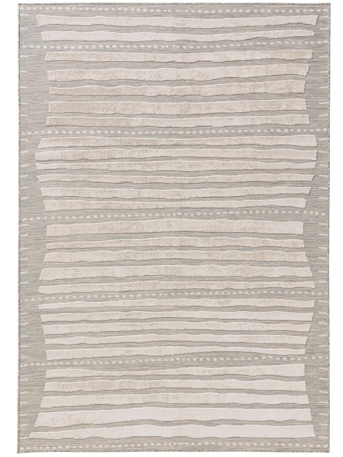 OUTDOORTEPPICH Flora Beige 160x230 cm - Creme, Kunststoff (160/230cm) - benuta