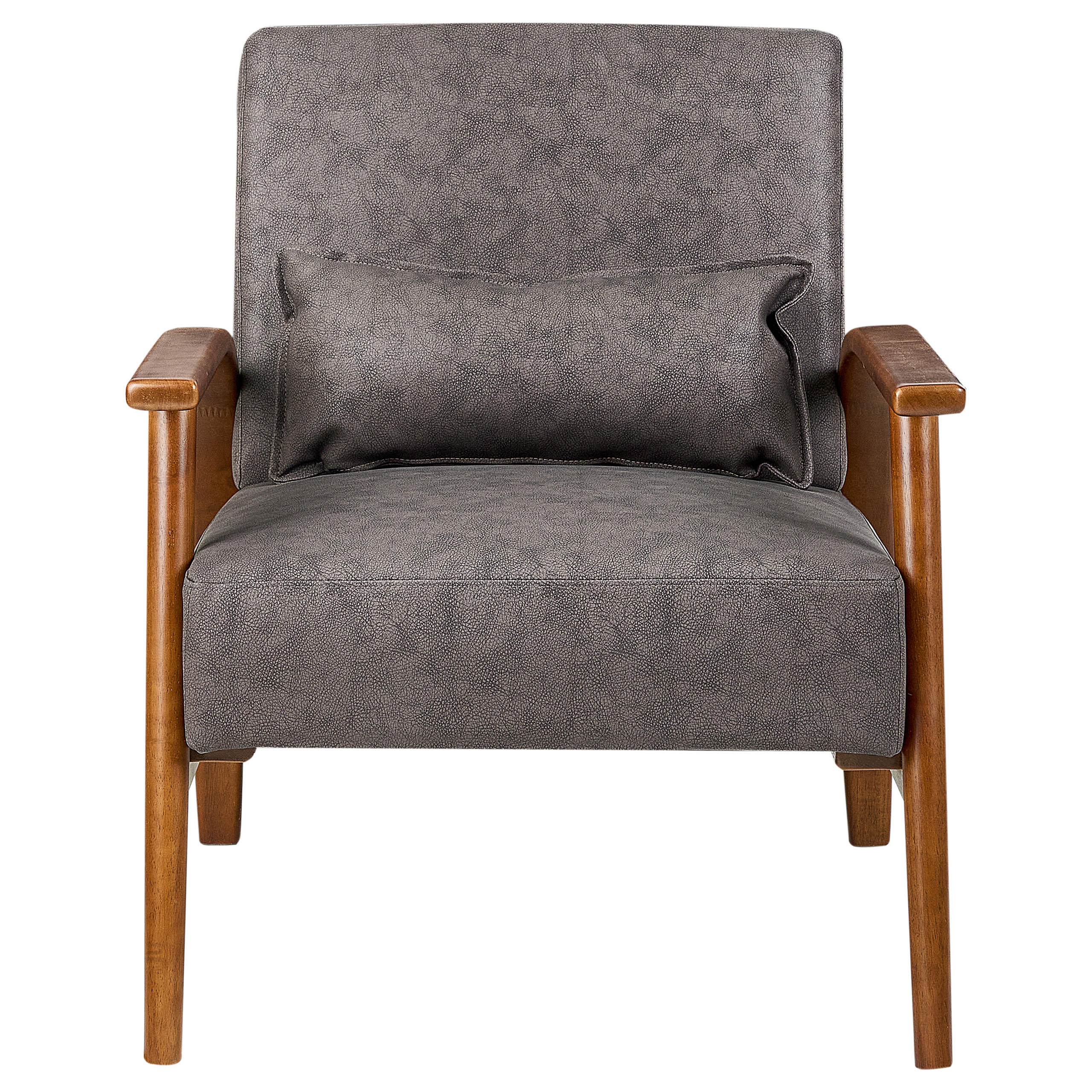 SESSEL Kunstleder Dunkelbraun Skara - Dunkelbraun/Braun, Kunststoff (70/83/88cm) - Beliani