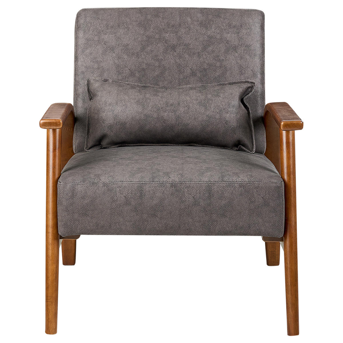 SESSEL Kunstleder Dunkelbraun Skara - Dunkelbraun/Braun, Kunststoff (70/83/88cm) - Beliani
