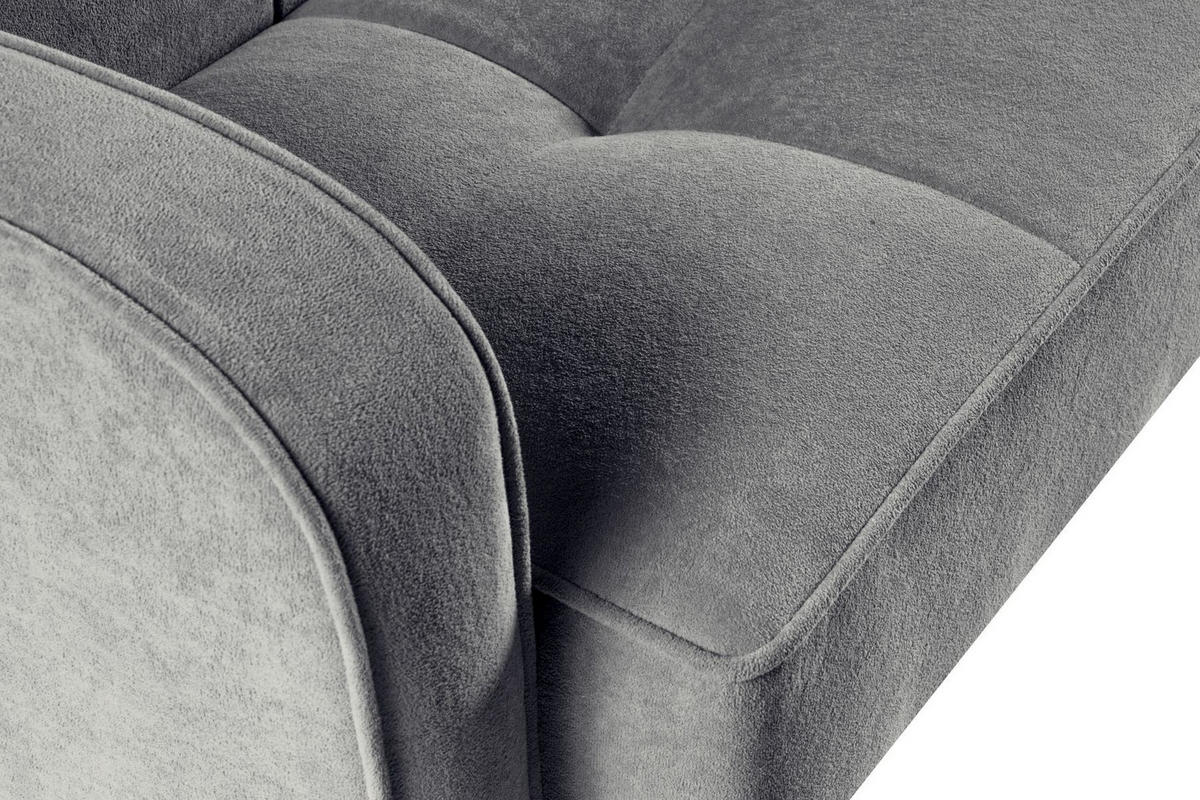 SOFA Grau ARIS Schlafsofa - Grau, Textil (222/90/93cm) - Sepro Meble