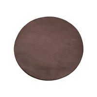 HOCHFLOR-TEPPICH Topia 400 Dunkelbraun 120 cm Rund - Taupe, Textil (120/120cm) - carpet city