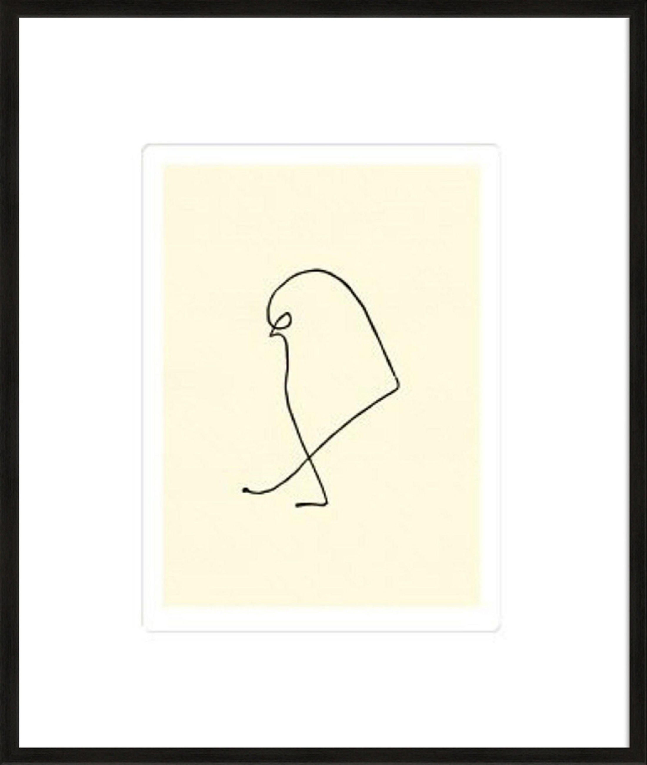 BILD gerahmt 53x63 cm Pablo Picasso „Der Sperling“ - Weiß, Holz (53/63cm) - artissimo