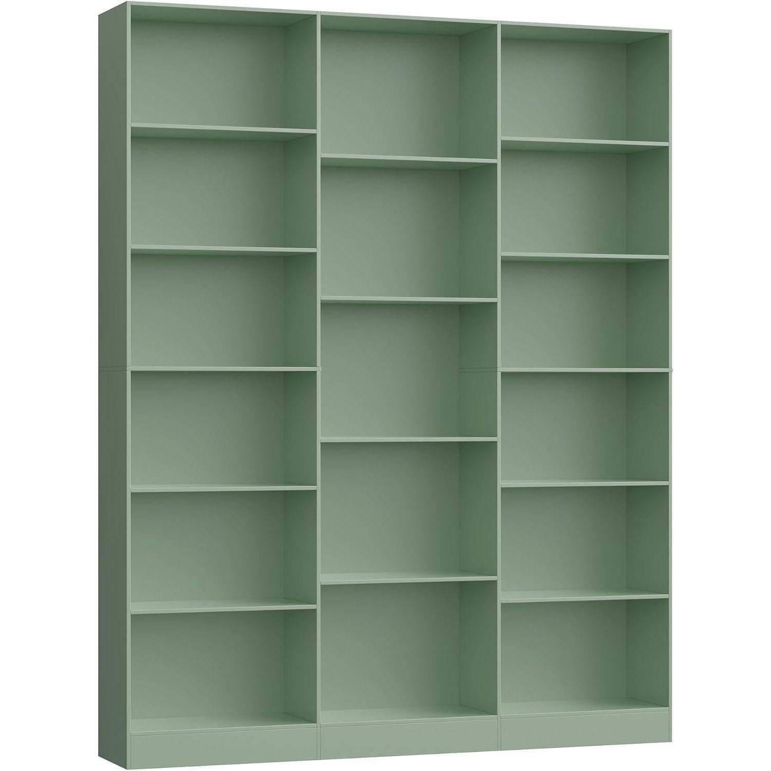 BÜCHERREGAL 188 cm grün - Grün, Holzwerkstoff (149/188/23.5cm)