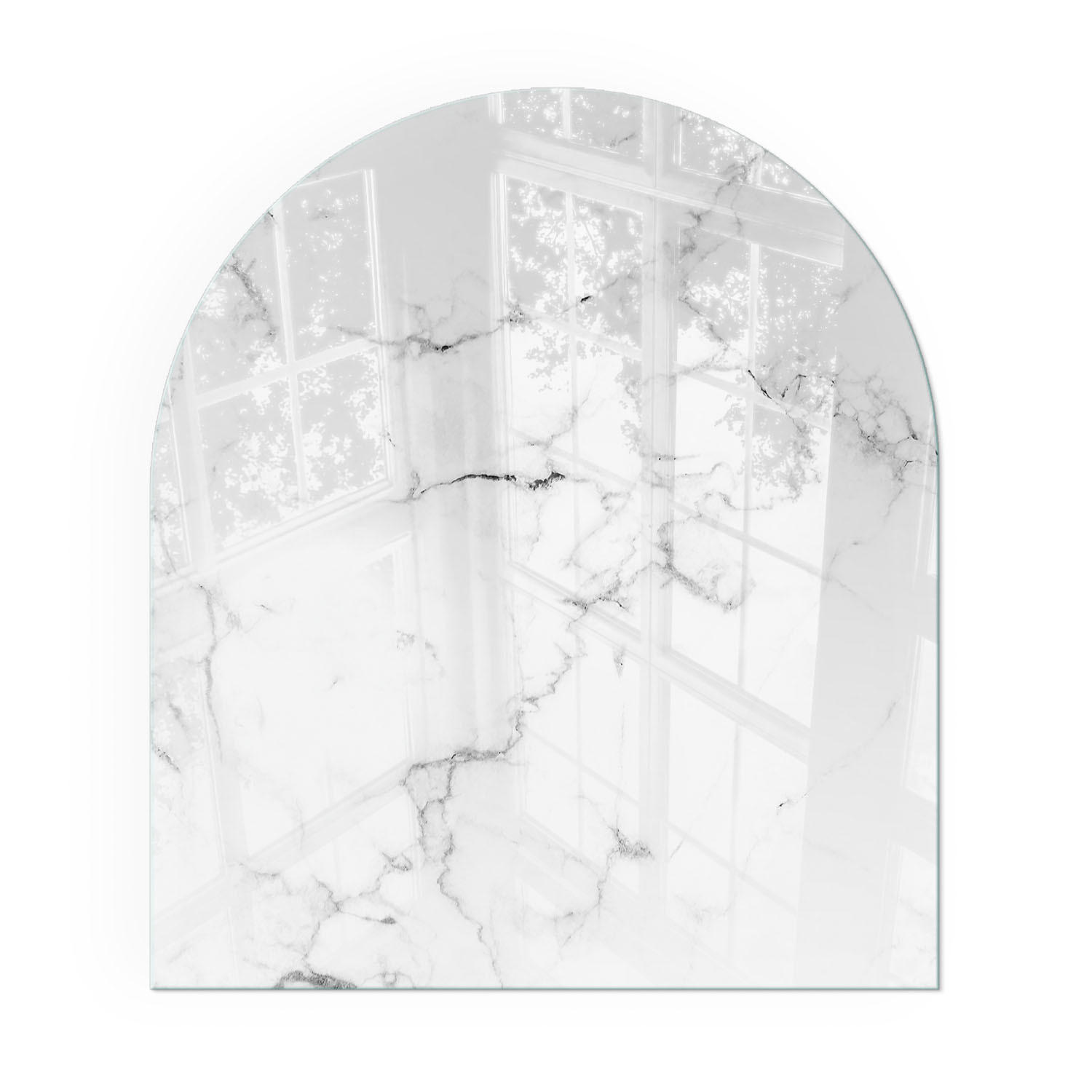 GLASPLATTE für Kamin 80x70 cm - Weiß, Glas (80/70/0.4cm) - TULUP