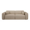 SCHLAFSOFA GERADE Bouclé-Stoff Taupe 240cm - Taupe, Textil (240/73/97cm) - Sia Home