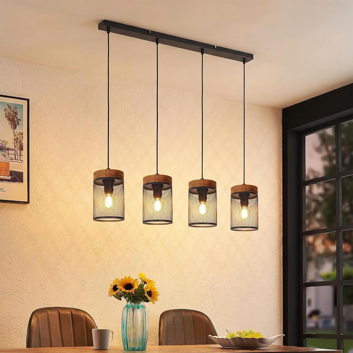PENDELLEUCHTE 10/65/150cm - Schwarz, Metall (65/10/150cm) - Nettlife