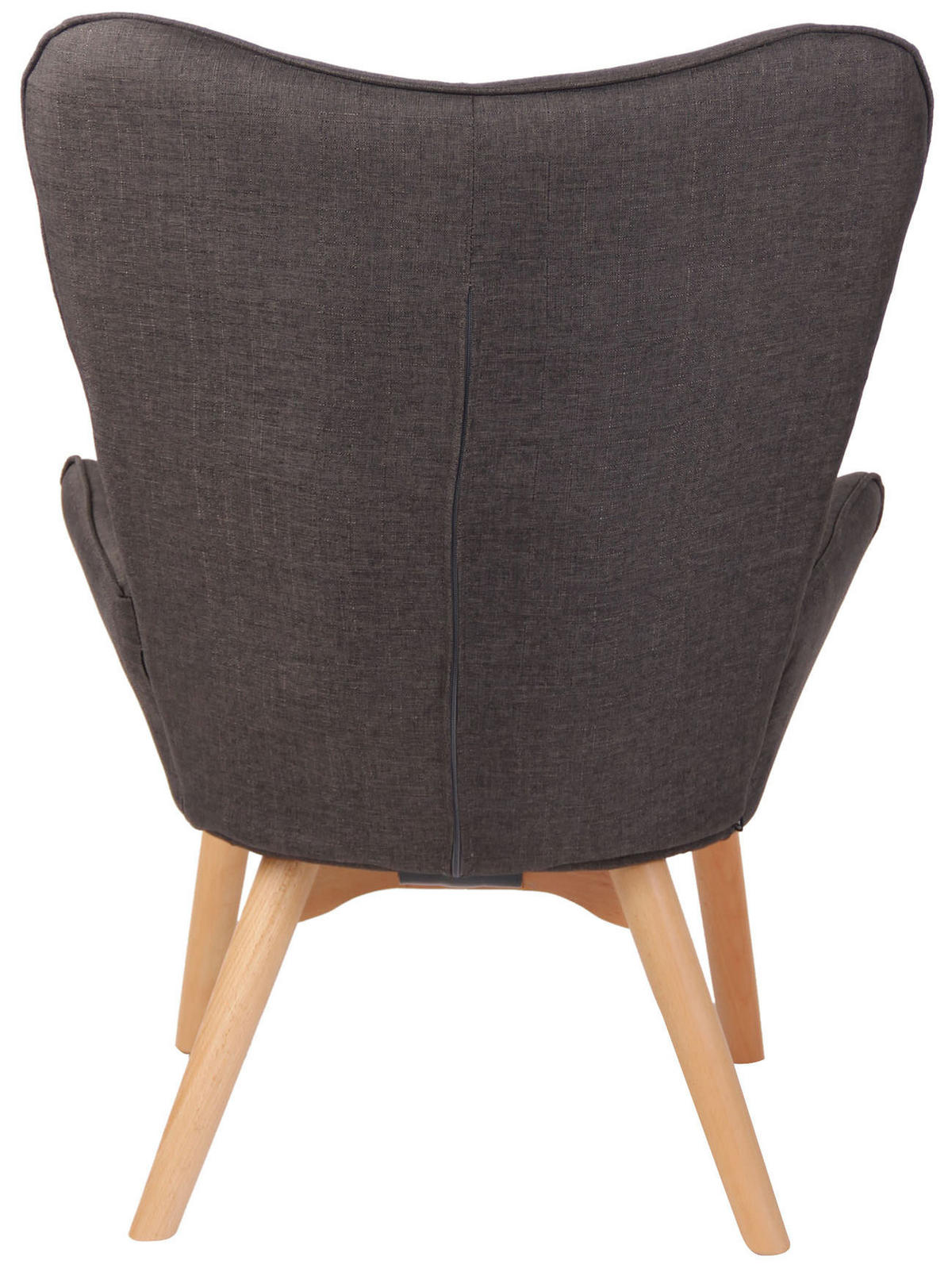 SESSEL Stoff dunkelgrau - Dunkelgrau, Holz/Textil (71/100/77cm) - CLP