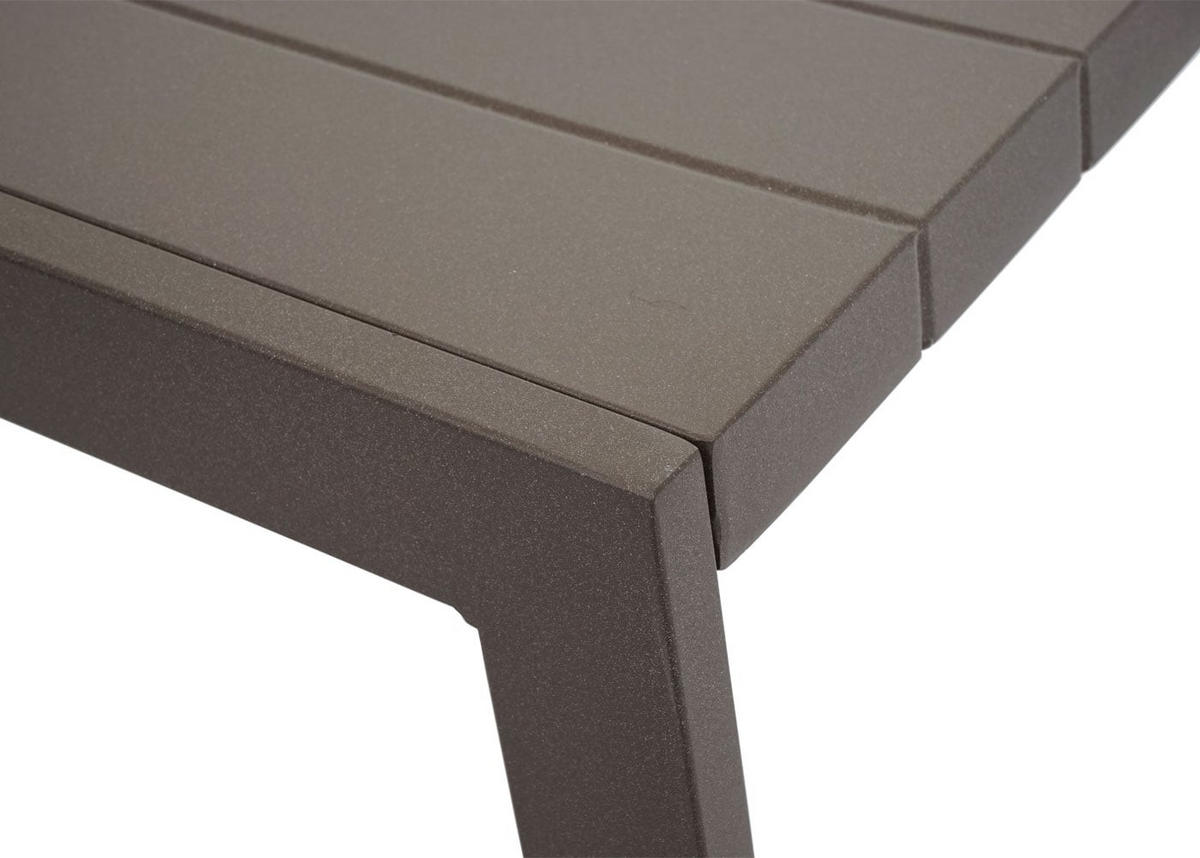 GARTENGARNITUR Polster Grau - Braun, Metall - PROREGAL