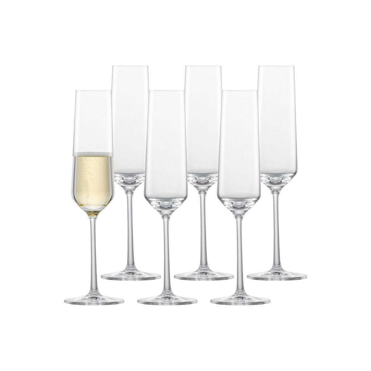 SEKTGLÄSER Pure transparent 209 ml 6er Set - Transparent, Glas (0.209L) - Zwiesel Glas