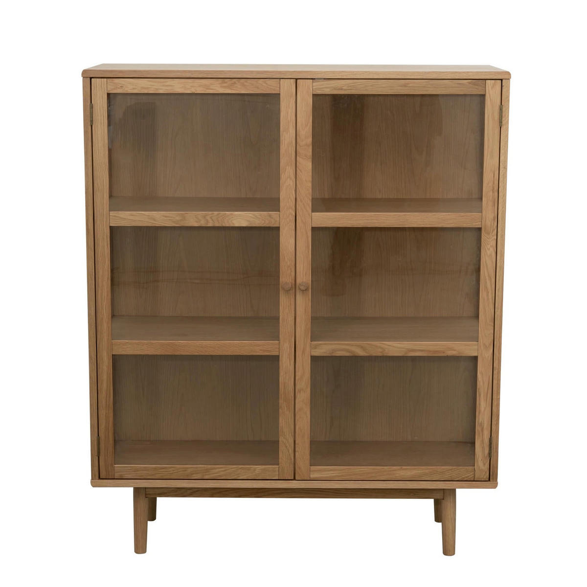 HIGHBOARD Eiche massiv - Eichefarben/Braun, Holz/Holzwerkstoff (100/125/40cm) - Furnhouse