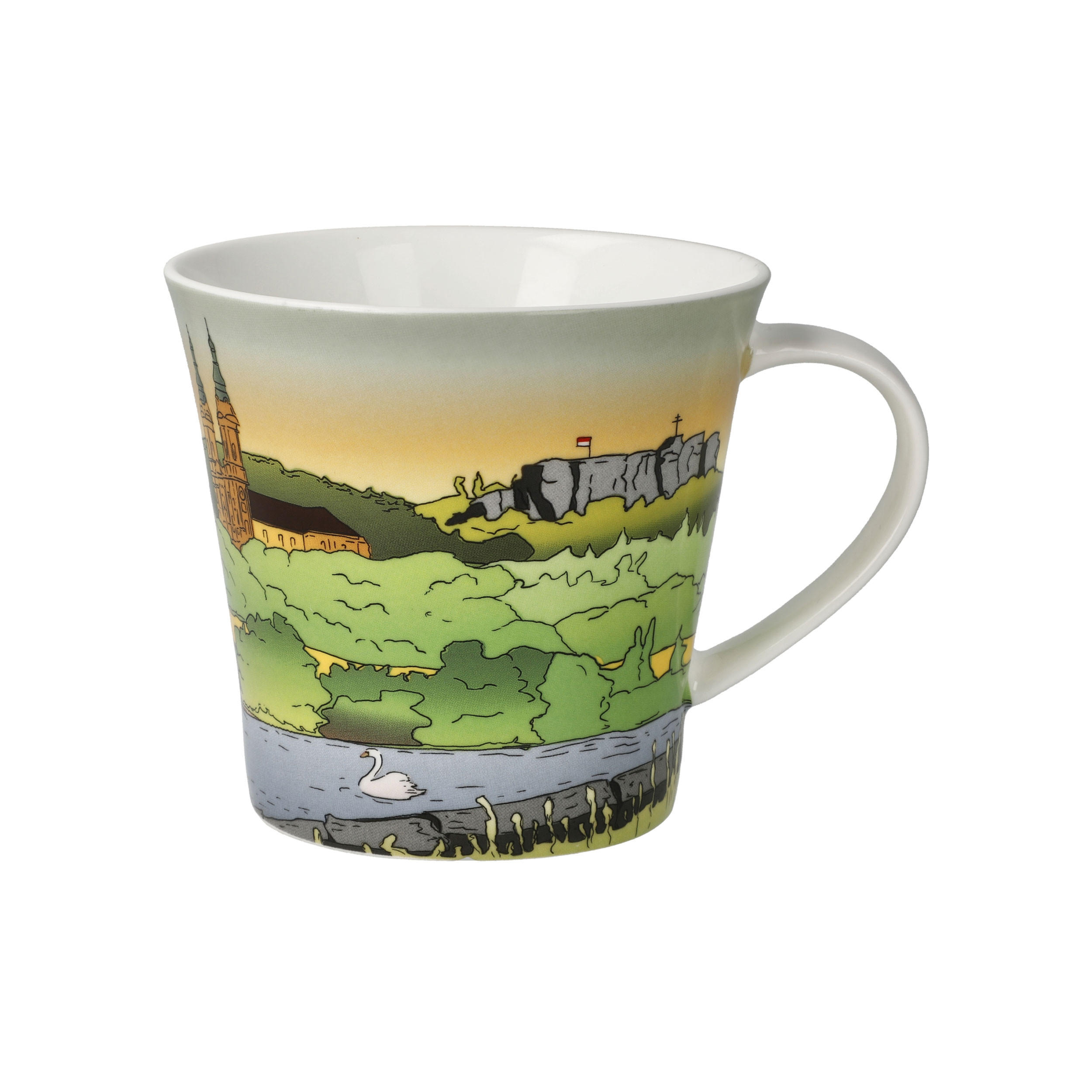 TEETASSE Bad Staffelstein - Gottesgarten, Fine Bone China, Bunt, 350 ml - Multicolor, Keramik (0.35L) - Goebel