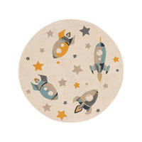 KINDERTEPPICH Apollo Cream ø 120 cm rund - Creme, Textil (120/120cm) - Lytte