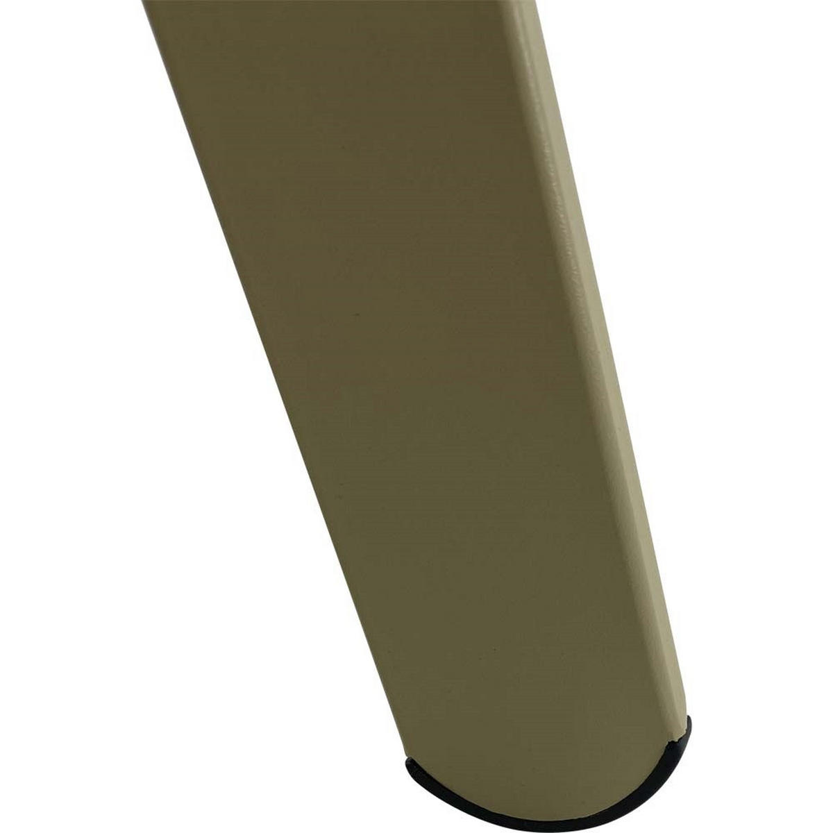 BEISTELLTISCH Tiki - Beige - 55/46/28 cm - Beige, Metall (55/46/28cm) - Lesli Living