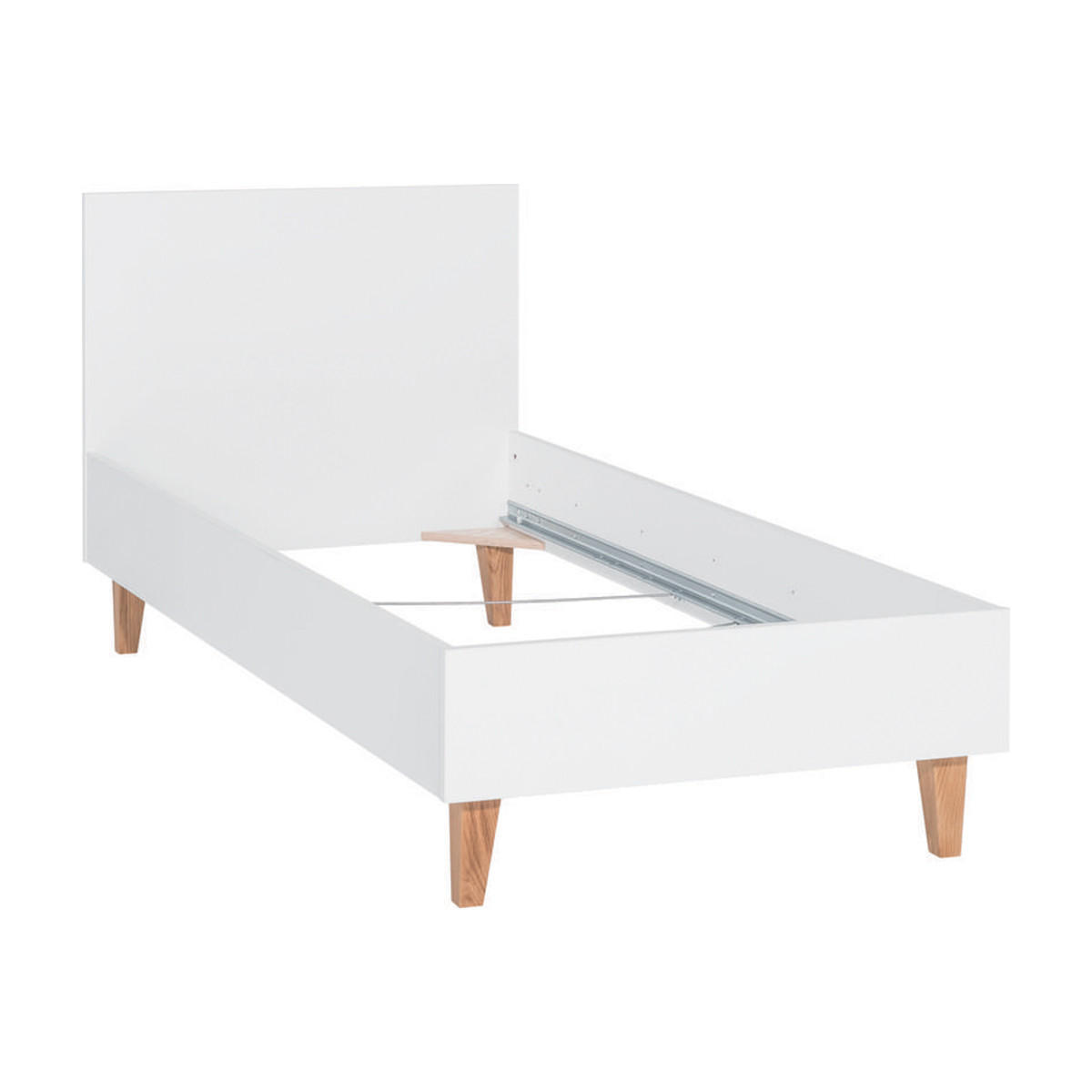 POSTEL 90/200 Grey - šedá, kompozitní dřevo (90/200cm) - Petits-meubles