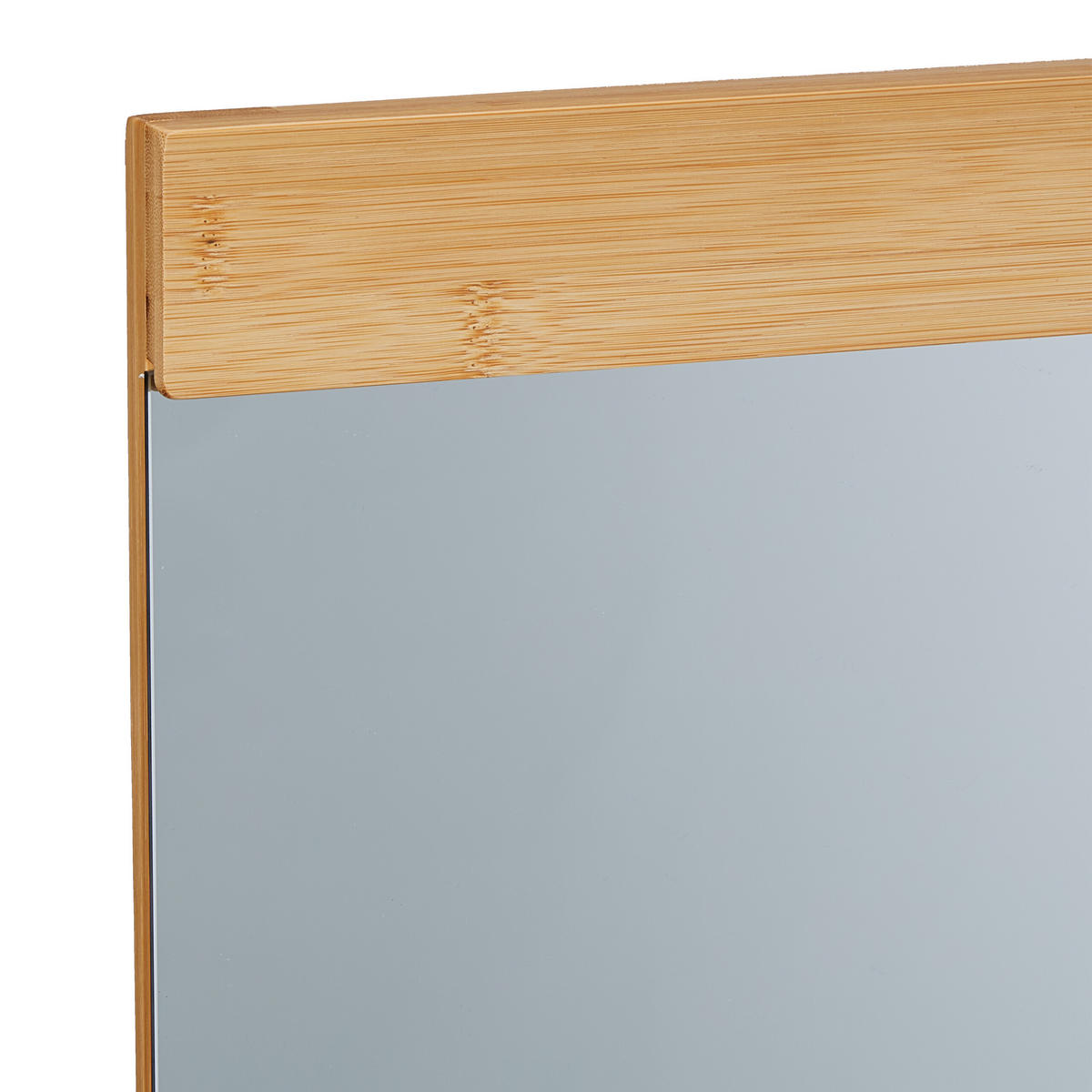 WANDSPIEGEL - Hellbraun, Glas/Holz (90/68.5/16.5cm) - Relaxdays