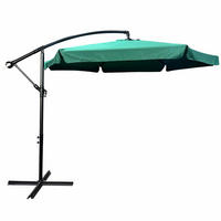 ZAHRADNÍ PARASOL Zelený 300/245/300 - zelená barva, kov/textil (300/300cm) - RAUMHIRSCH FURNITURE
