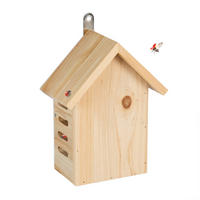 MARIENKÄFERHAUS - Hellbraun, Holz (17/22.5/10cm) - Relaxdays