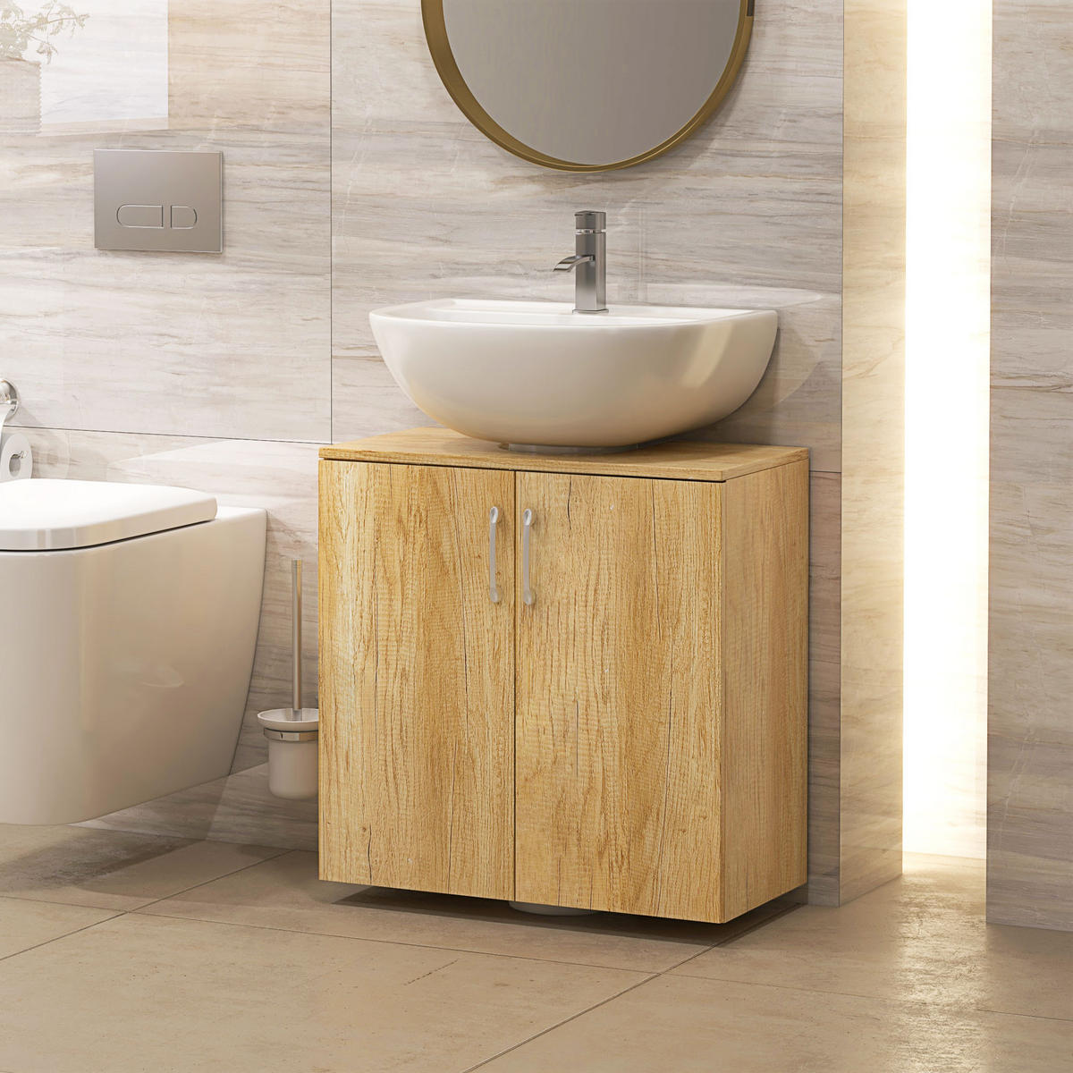 HÄNGESCHRANK Holzfarbe 1 Stück - Beige, Kunststoff (60/60/30cm) - GiPP