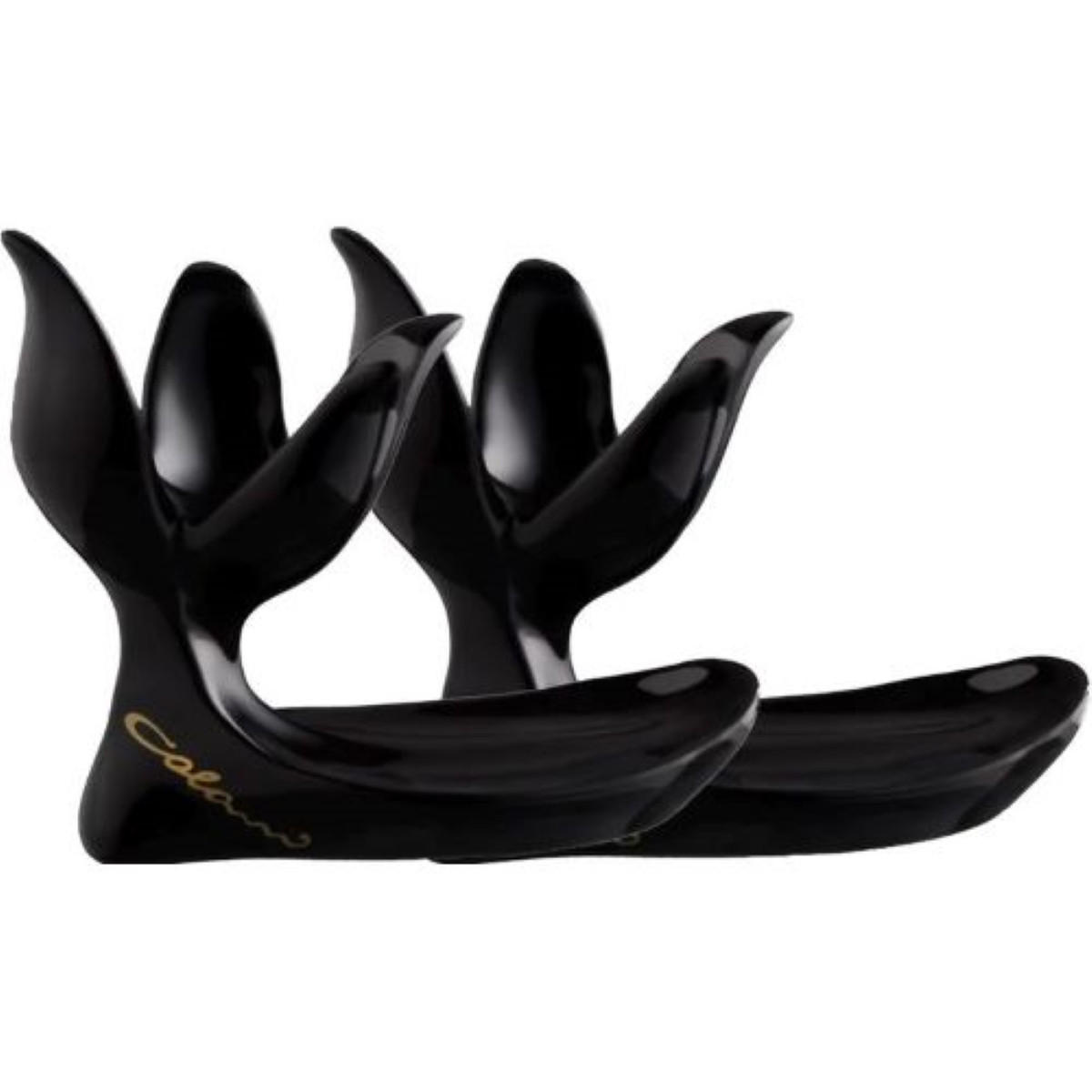 EIERBECHER Set 2 tlg. schwarz - Multicolor/Schwarz, Keramik (7/9/12cm) - Luigi Colani Porzellan