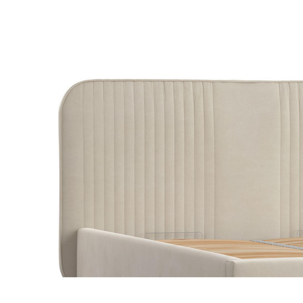 Thumbnail - Maison de Reve Polsterbett, Beige, Textil, Buche, Kiefer, 140x200 cm, Oeko-Tex® Standard 100, FSC 100%, Made in EU, Schl...