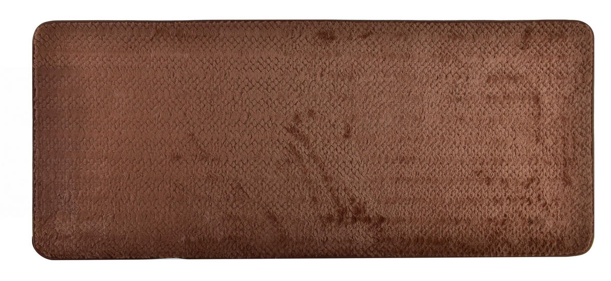 BADTEPPICH Zac Braun 120/50/2 cm Textilien - Braun, Textil (50/120cm) - Mondex