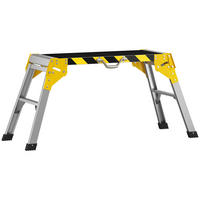 WERKBANK Aluminiumlegierung Schwarz - Schwarz, Metall (32/50/110cm) - HOMCOM
