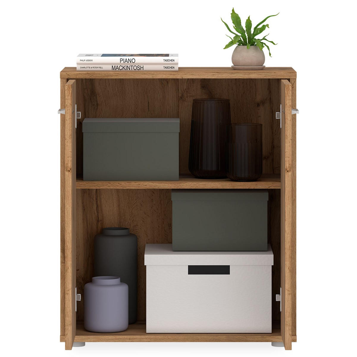 KOMMODE TOMMY - Eiche Wotan, Holzwerkstoff - CARO-Möbel