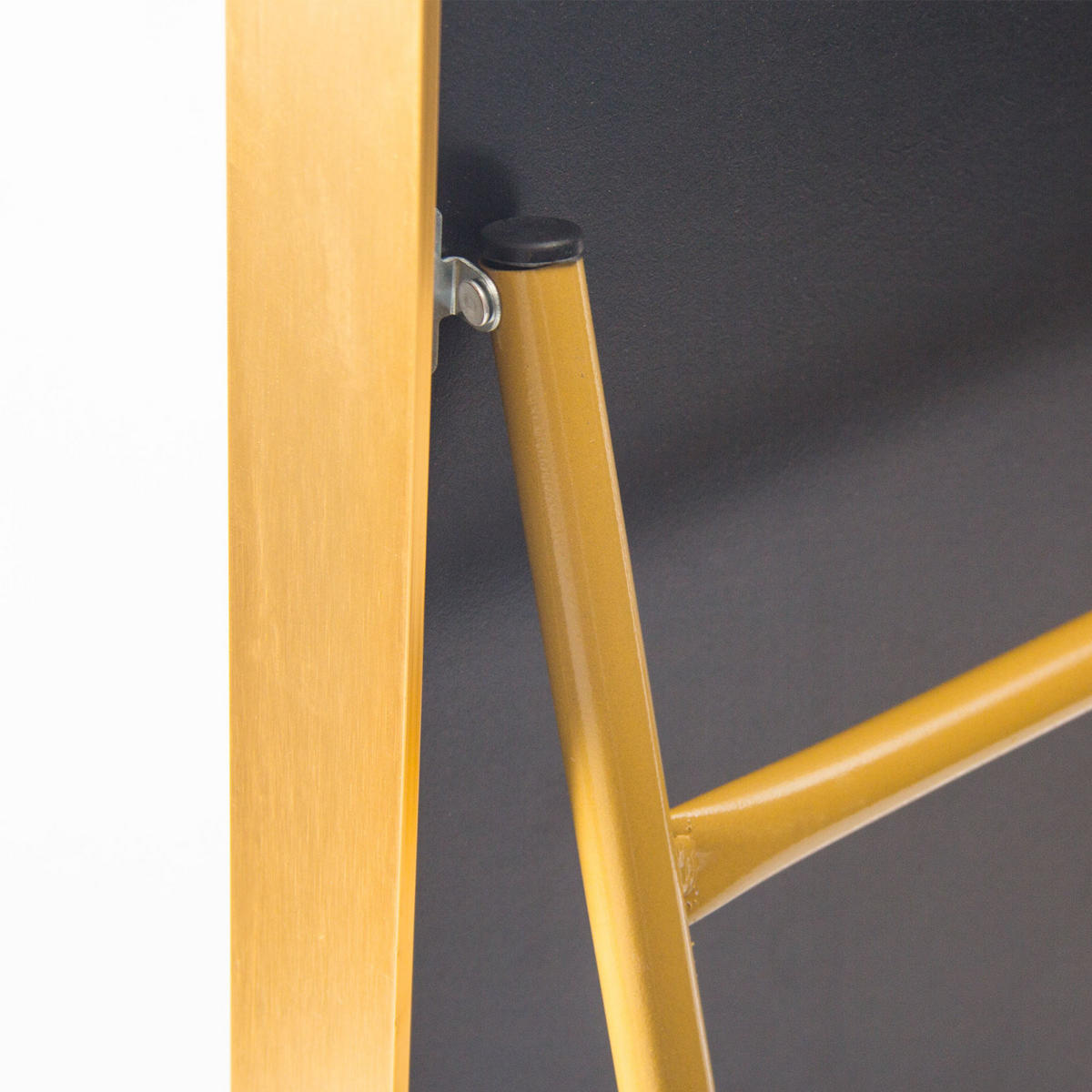 STEHSPIEGEL 60x165cm Gold Aluminiumrahmen Bogenform Freistehend - Gelb, Glas (2/165/60cm) - SHOPENTRA