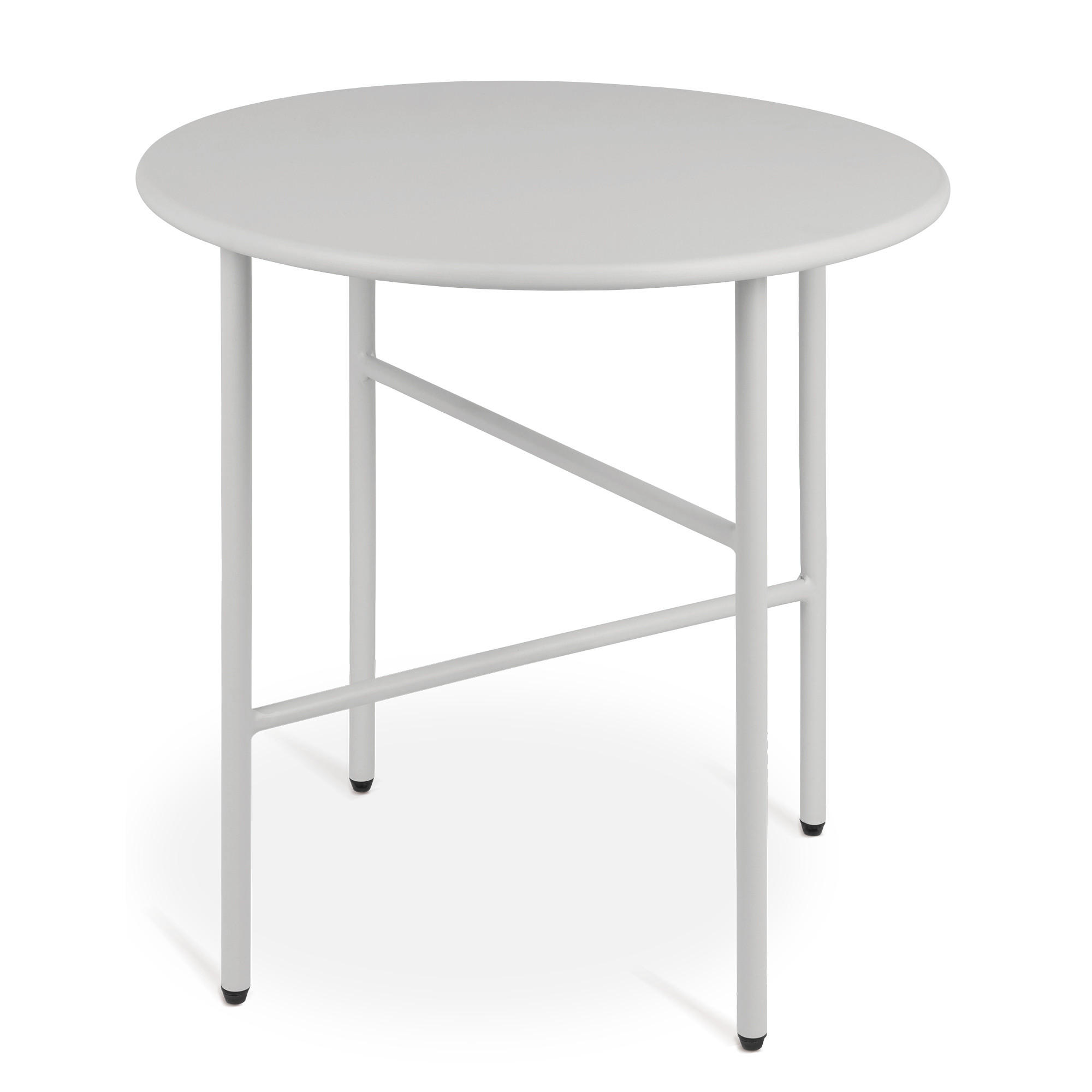 BEISTELLTISCH Finn Ø 44/46 cm Hellgrau - Hellgrau, Metall (44/44/46cm) - BoMoe