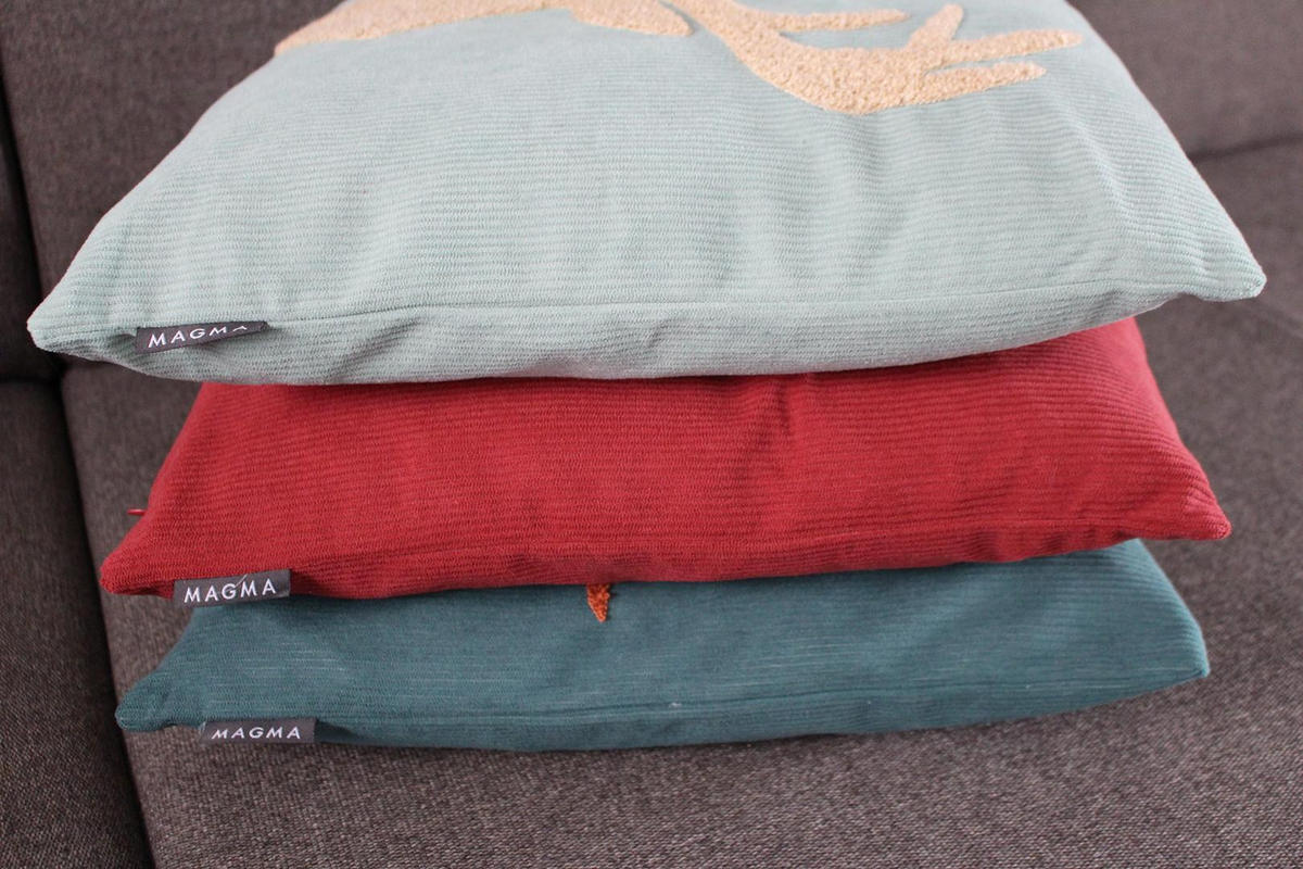 KISSENHÜLLE Pixie - Petrol, Textil (45/45cm) - Magma Heimtexx