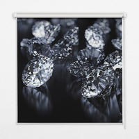VNÚTORNÁ roleta - okenná roleta - roleta - 150x140 cm - Diamanty - biela, plast (150/140/0.5cm) - TULUP