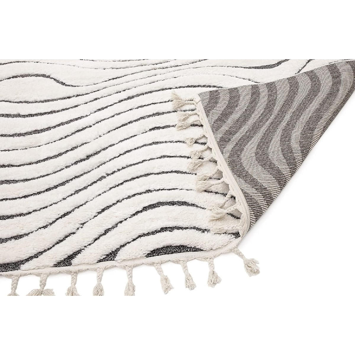 TEPPICH Moderner für Wohn- und Schlafzimmer RIDGE Grau 160 x 230 cm - Grau, Textil (160/230cm) - Novatrend