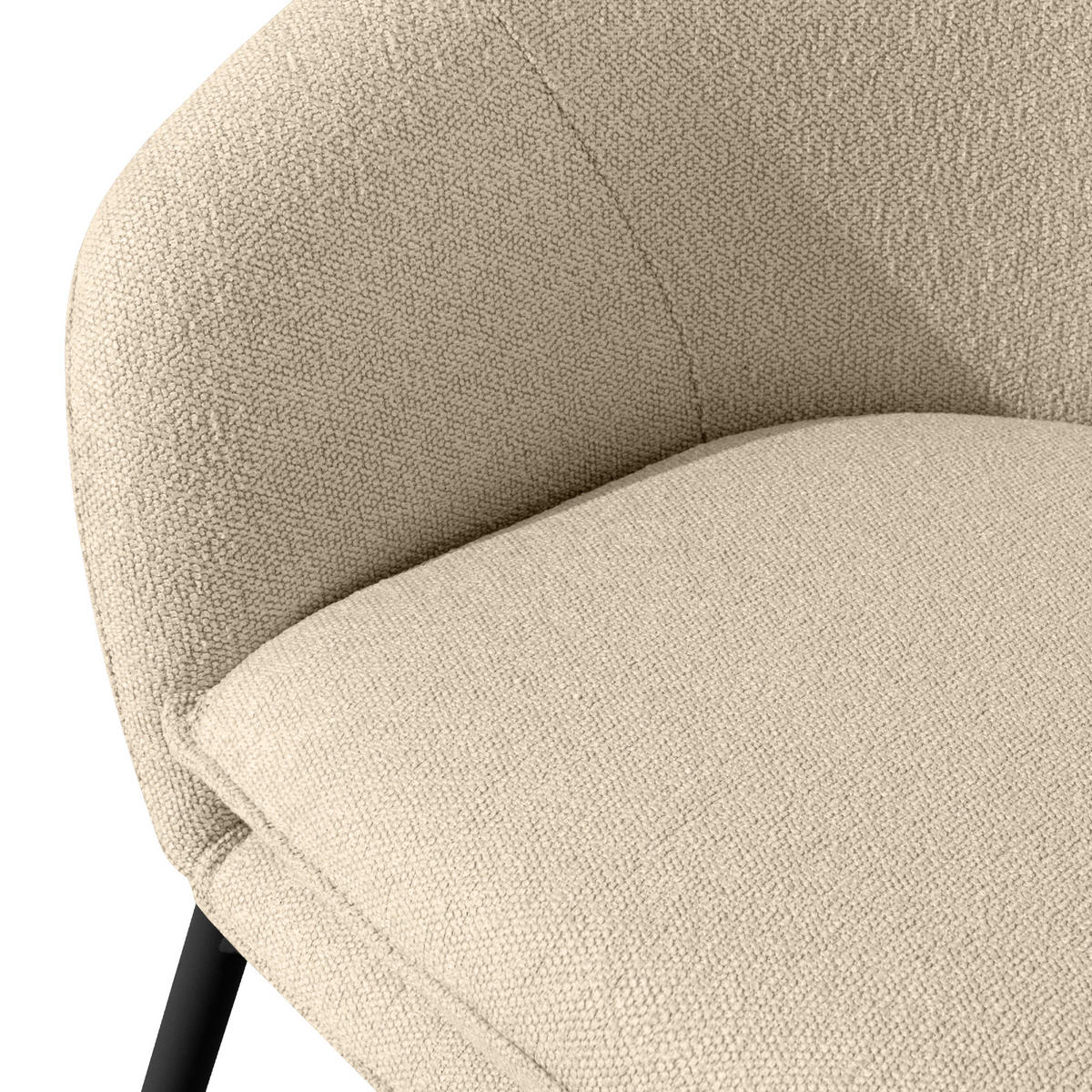 GARTENSESSEL SOLIS - Creme, Textil/Metall (69/76/66cm) - KONSIMO®