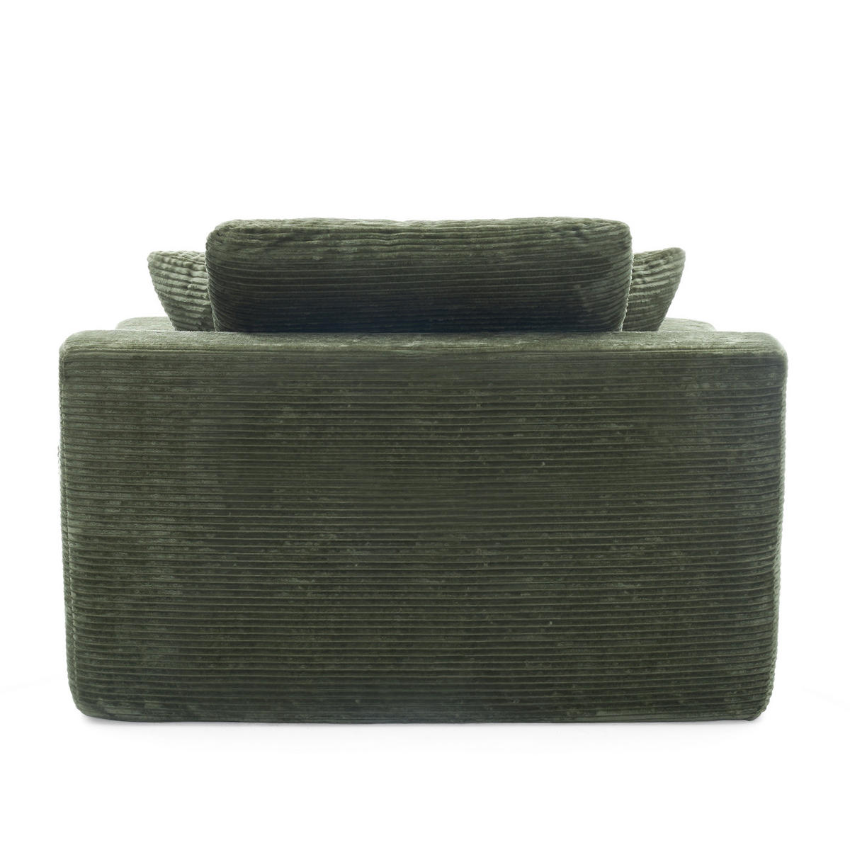 SOFAELEMENT 150/110/70 cm Grün Cord mit 2 Staufächer - Grün, Textil (70/150/110cm) - Oxeza