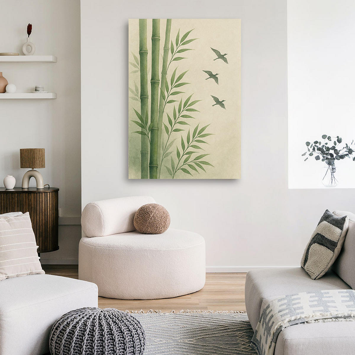 LEINWANDBILD Zen und Orientalisch 70x100cm - Grün, Textil (70/100cm) - Feeby