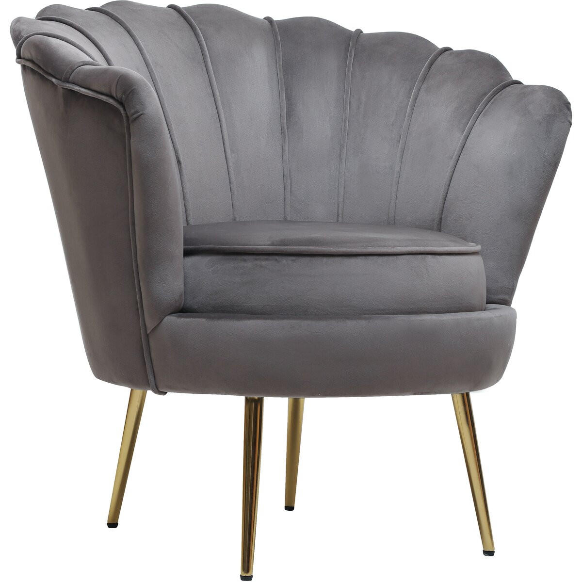 SESSEL - "Floria" - 75 x 68 x 77,5 cm - Grau - Grau, Textil (68/77.5/75cm) - Habitat Garten