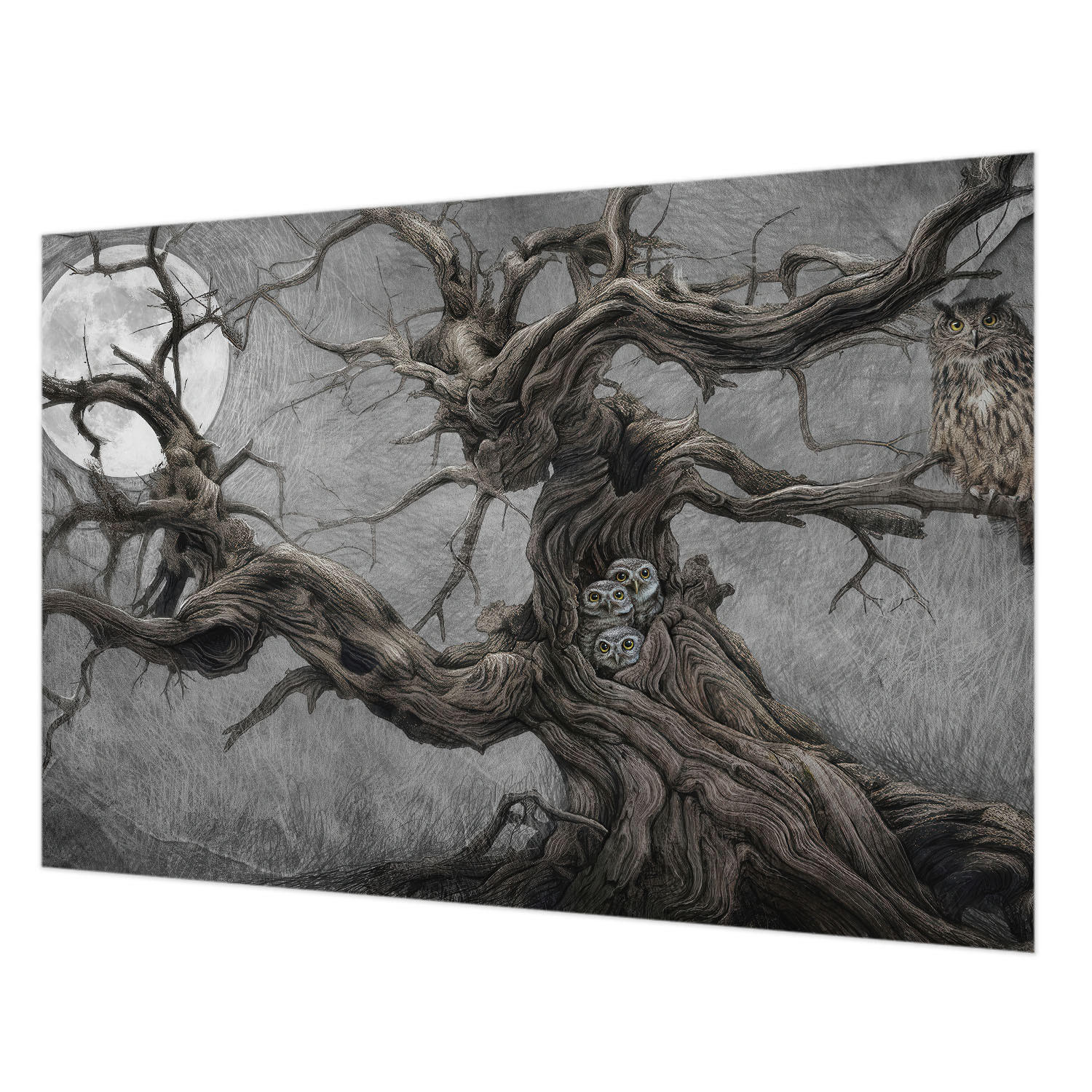 Wallfluent Fototapete Grau 152x104 cm