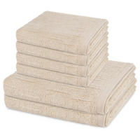 FROTTIERSET Premium 6-teilig - Beige, Textil (50/100cm) - Ross