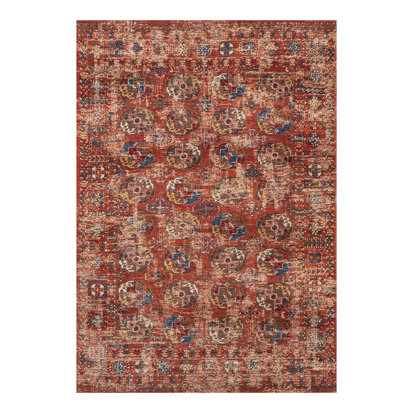 TEPPICH Aksou Kasak 170/240 cm - Rot, Textil (170/240cm) - Louis De Poortere